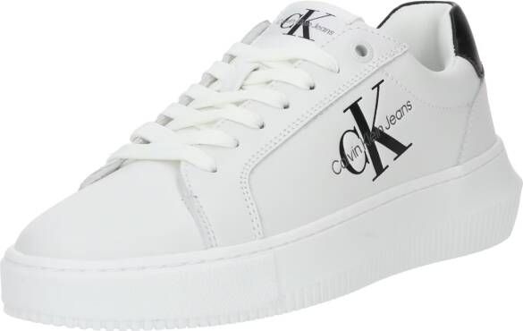Calvin Klein Plateausneakers CHUNKY CUPSOLE MONO LTH WN vrijetijdsschoen lage schoen veterschoen met ck-opdruk aan de zijkant - Foto 8