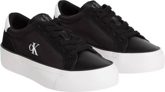 Calvin Klein Plateausneakers VULC FLATFORM MG NYLON MIX Veterschoen lage schoen vrijetijdssneaker met zachte schachtrand - Foto 3