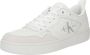 Calvin Klein Jeans Leren Vetersluiting Effen Patroon Sneakers White Heren - Thumbnail 2