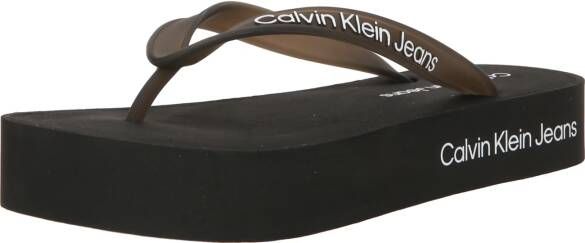 Calvin Klein Jeans Teenslippers Sandales Flatform Logo semelle en TPU - Foto 2