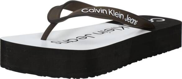 Calvin Klein Jeans Teenslippers met labelprint