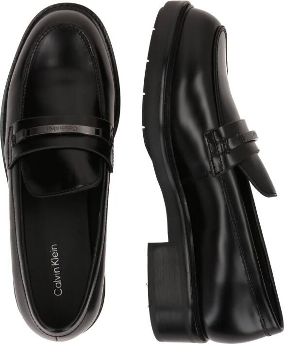 Calvin Klein Loafers & ballerina schoenen Rubber Sole Loafer W Hw in zwart