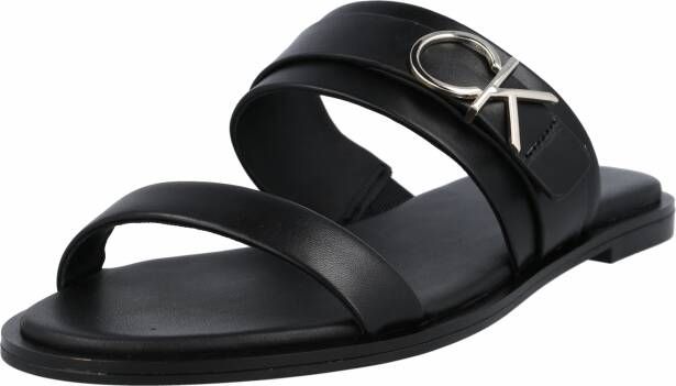Calvin Klein Sandalen Flat Sandal in zwart
