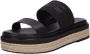 Calvin Klein Zwarte Sleehak Espadrille Sandaal - Thumbnail 2
