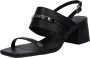 Calvin Klein Zwarte platte sandalen voor vrouwen Black Dames - Thumbnail 2