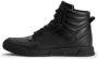 Calvin Klein Zwarte Leren Hoge Sneakers Black Heren - Thumbnail 2