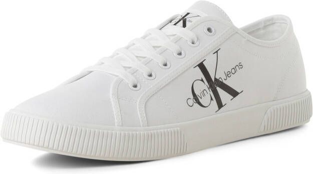 Calvin Klein Essentiële Witte Heren Sportschoenen White Heren - Foto 7
