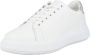 Calvin Klein Verhoogde Cupsole Veterschoenen van Leer White Dames - Thumbnail 2