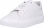 Calvin Klein Witte Leren Vetersneakers Herfst Winter White Dames - Thumbnail 3