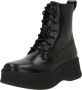Fendi Low-Top Sneakers Mixed Leather And Denim Sneakers With Embossed Log in wit - Thumbnail 1
