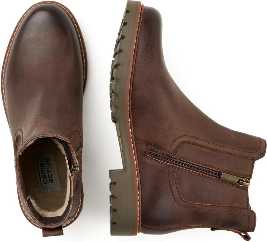CAMEL ACTIVE Enkellaarsjes chocoladebruin - Foto 3