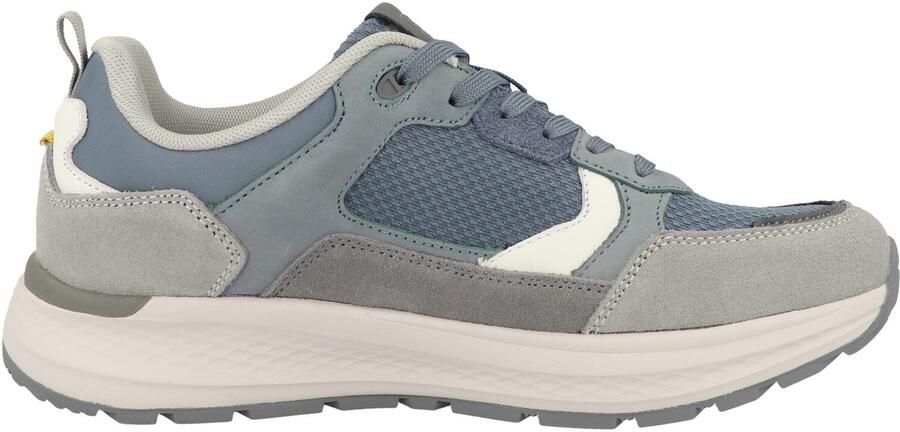 Camel Active Casual sneaker van leer en textielmix Maat Lichtblauwmenswear