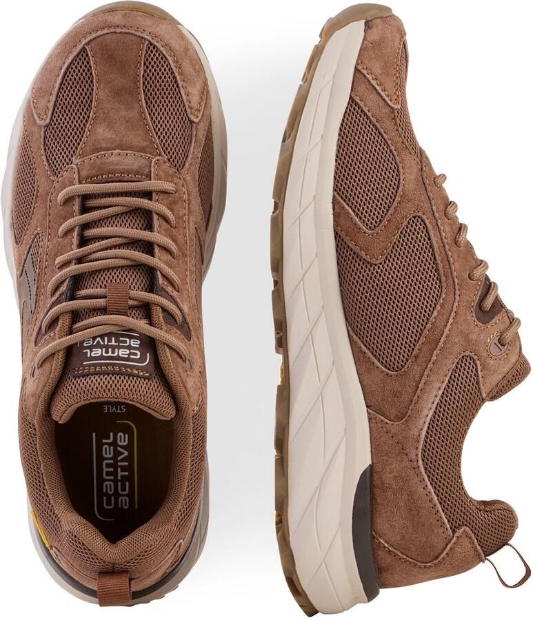 Camel Active Sneakers met een gripvaste zool Maat menswear-46 Lichtbruin