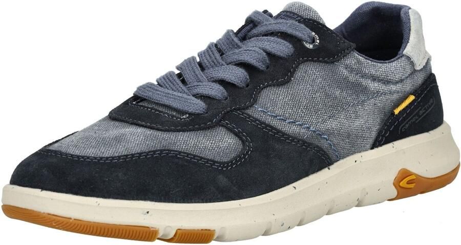 Camel active Sneakers veterschoen vrijetijdsschoen chunky sneaker met jeanslook