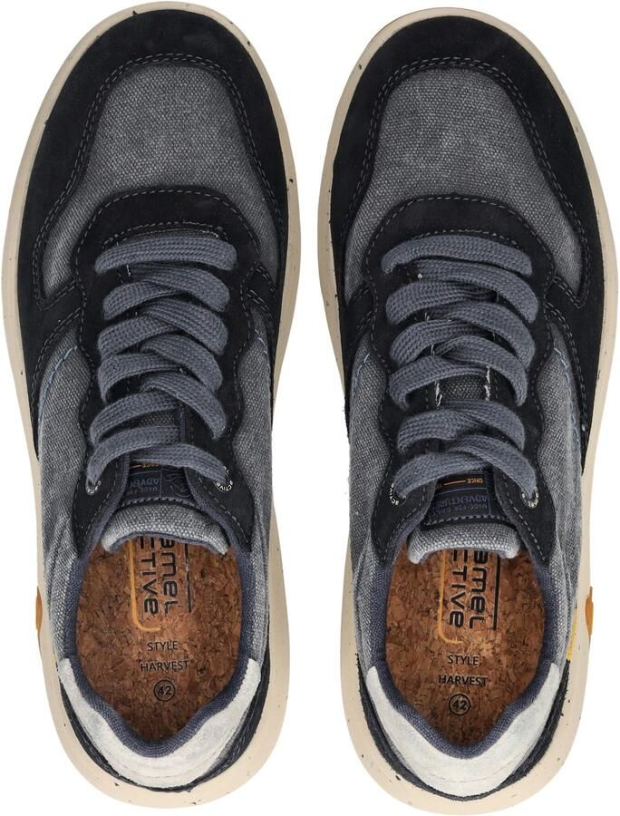 Camel active Sneakers veterschoen vrijetijdsschoen chunky sneaker met jeanslook - Foto 2