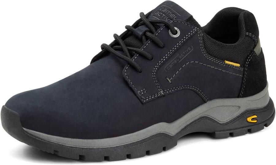 Camel Active Sneakers van een mix van leer en textiel Maat menswear-45 Zwart