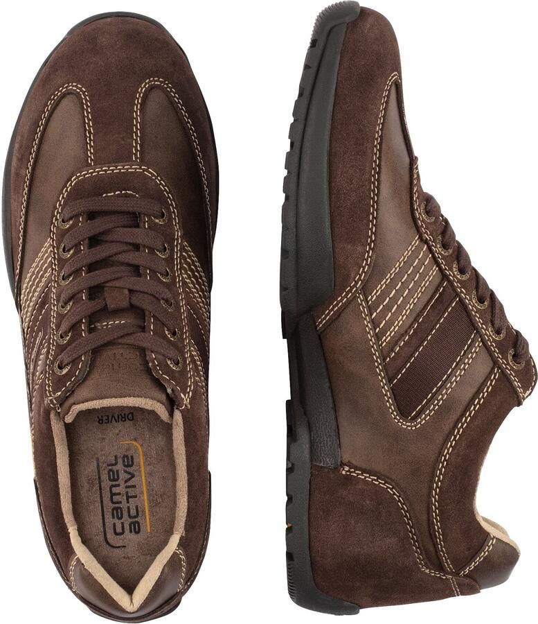 Camel active Veterschoenen Vrijetijdsschoen comfort schoen met leren binnenzool - Foto 5