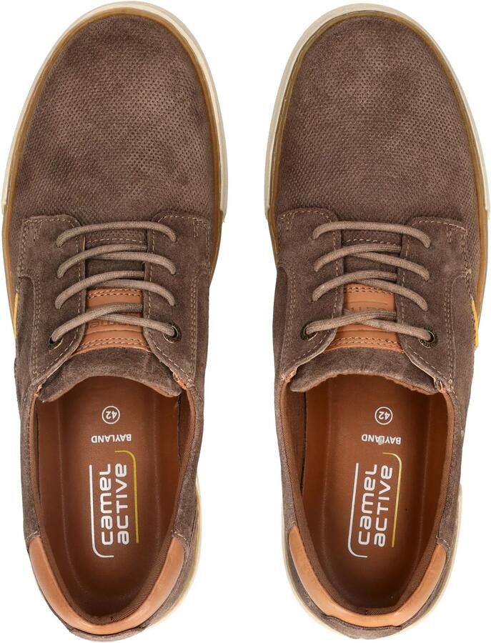Camel Active Bayland Taupe Sneakers taupe Leer Heren Basics Street wear - Foto 2