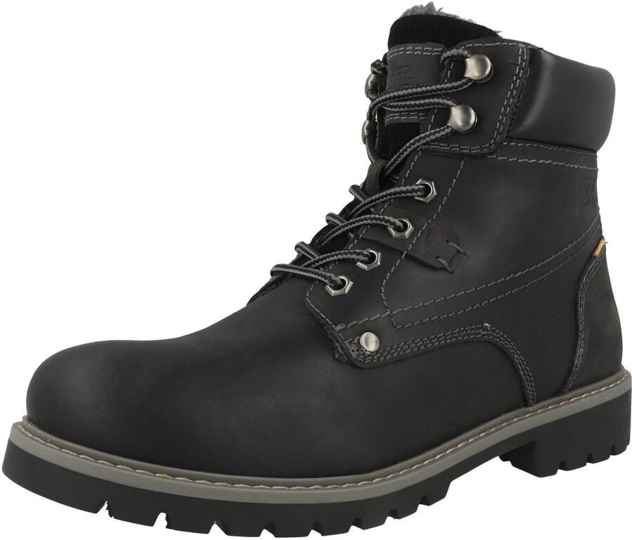 Camel Active Veterschoenen van echt leer Maat menswear-43 Zwart