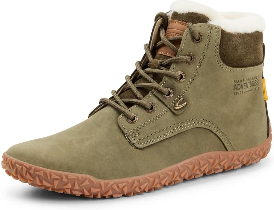 Camel Active Gevoerde veterschoen met rubberzool Maat womenswear-41 Donker Groen