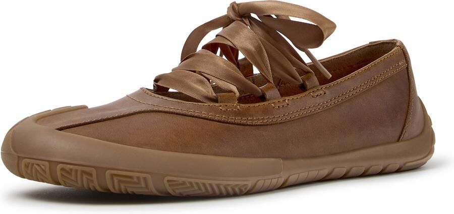 CAMPER Ballerina met riempjes bruin