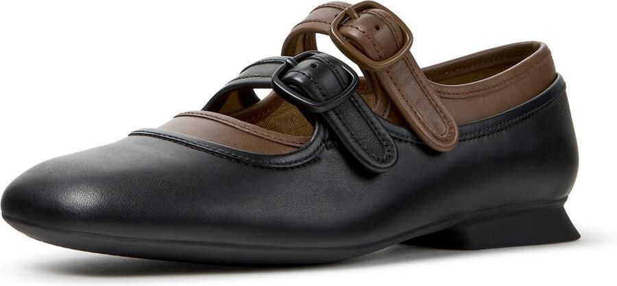 CAMPER Ballerina met riempjes 'Casi Myra' bruin zwart