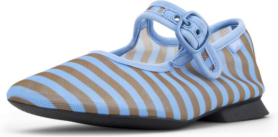 CAMPER Ballerina met riempjes ' Casi Myra ' donkerbeige blauw
