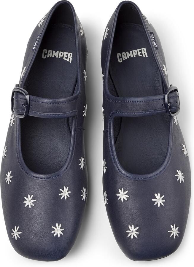 CAMPER Ballerina met riempjes 'Casi Myra' donkerblauw wit - Foto 2