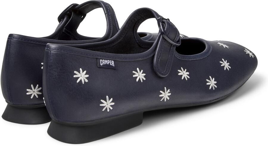 CAMPER Ballerina met riempjes 'Casi Myra' donkerblauw wit - Foto 3