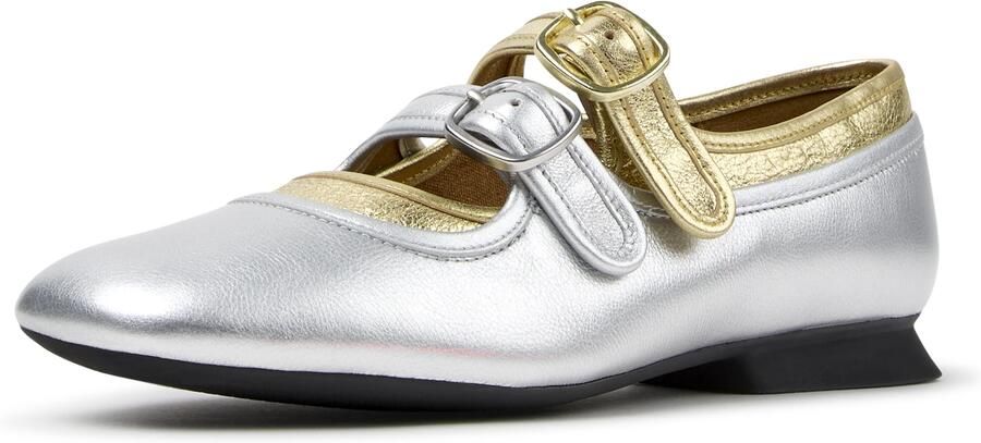 CAMPER Ballerina met riempjes 'Casi Myra' goud zilver