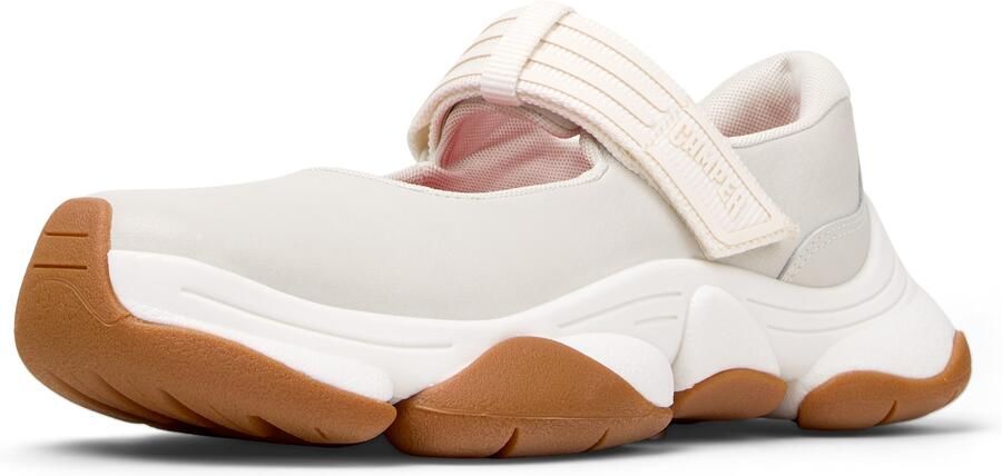 CAMPER Ballerina met riempjes 'Karst 2' natuurwit