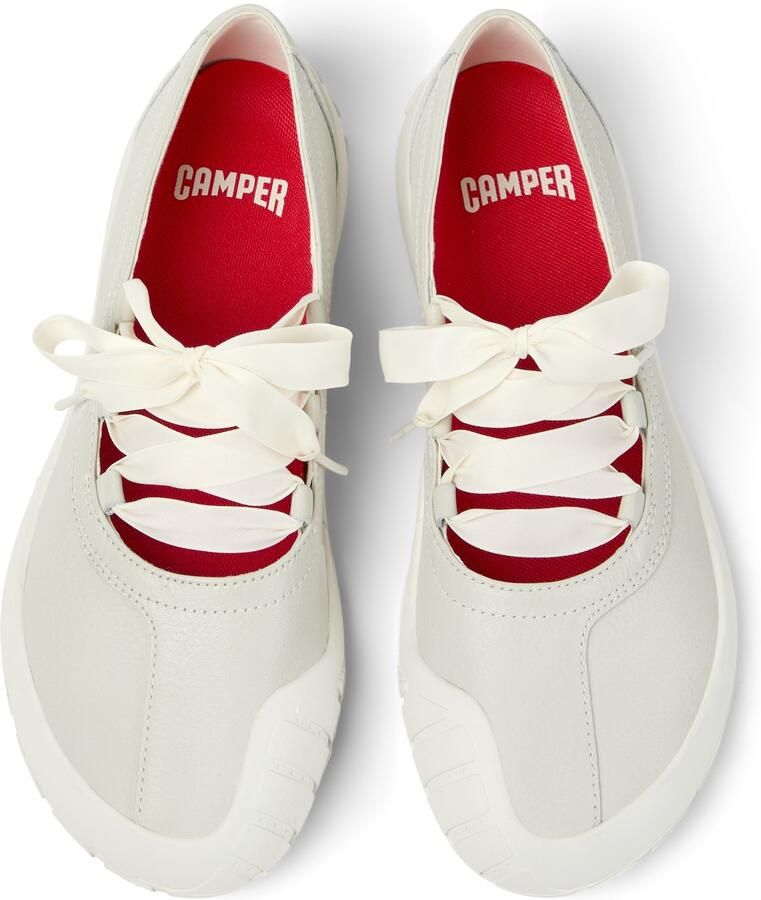 CAMPER Ballerina met riempjes 'Peu Path+' offwhite - Foto 2