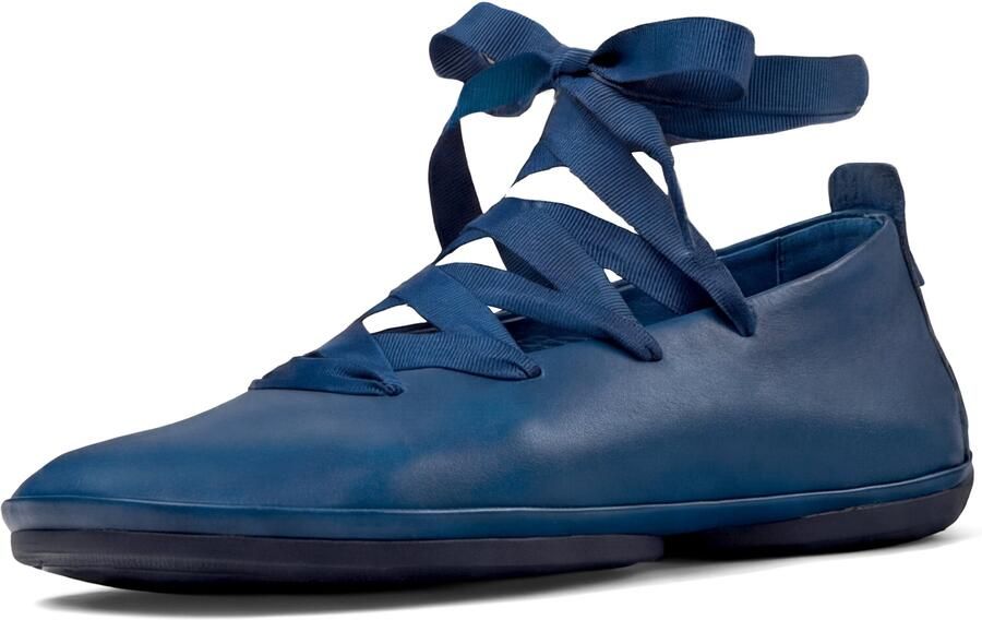 CAMPER Ballerina met riempjes 'Right Nina' marine