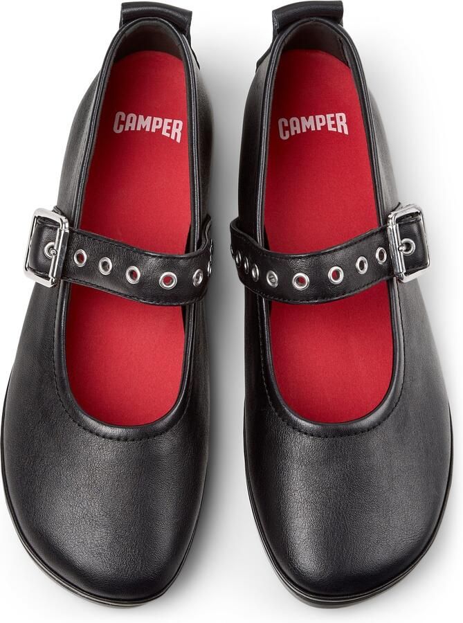 CAMPER Ballerina met riempjes 'Right Nina' zwart - Foto 2