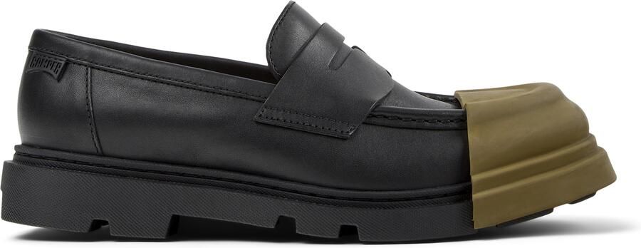 CAMPER Mocassins 'Junction' olijfgroen black denim
