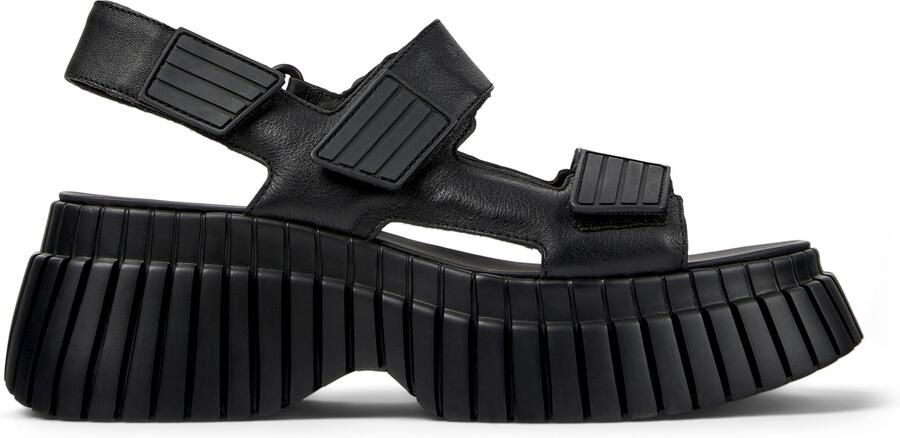 Camper Sandalen Bcn Sandals Leather Black in zwart