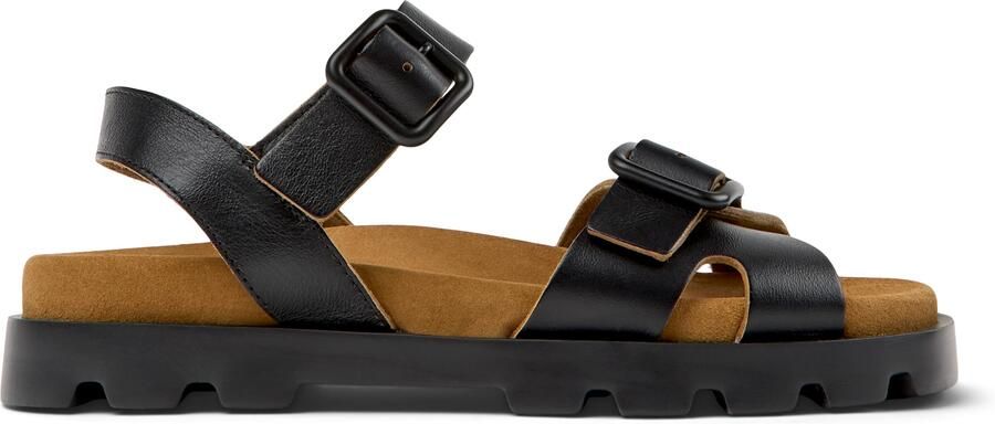 CAMPER Sandalen met riem 'Brutus' zwart - Foto 4