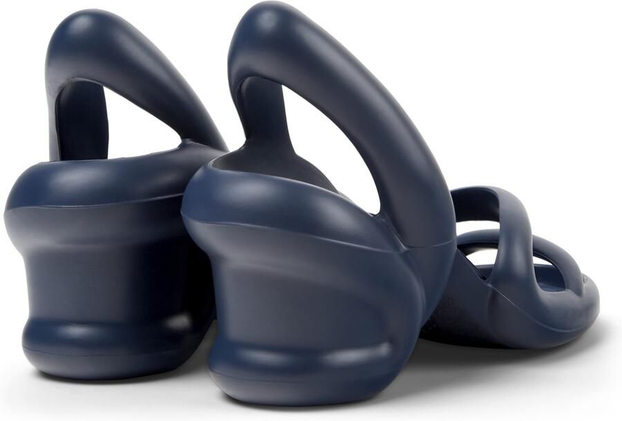 Camper Blauwe Platte Sandalen Beeldhouwkunstig Ontwerp - Foto 3
