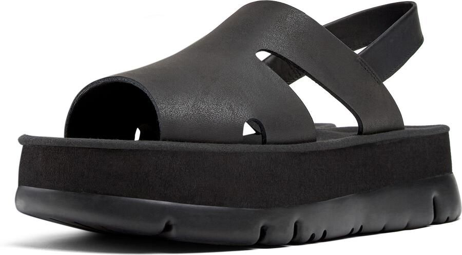 Camper Platform Slingback Sandals with Adjustable Strap and Cushioned Footbed