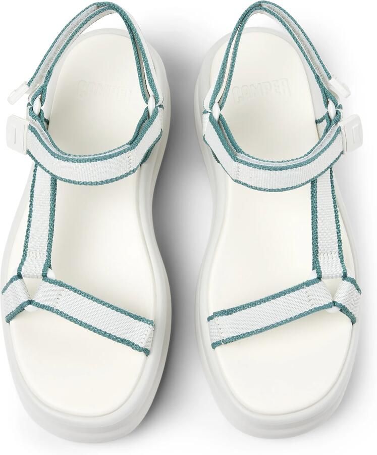 CAMPER Sandalen met riem 'Pelotas Flota Up' jade groen wit - Foto 2