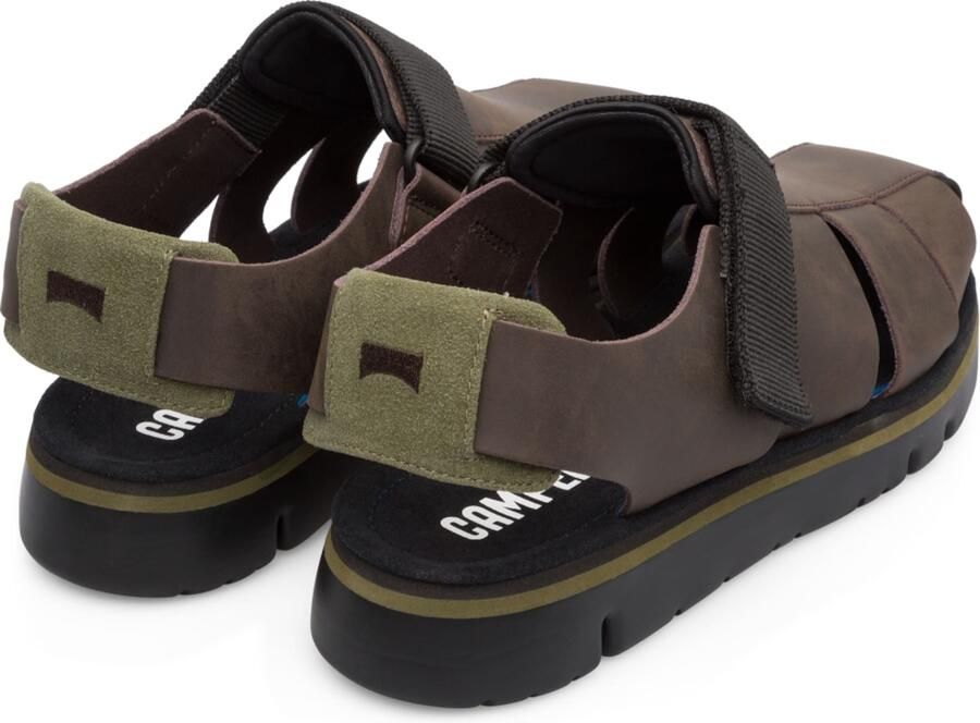 CAMPER Sandalen ' Oruga ' donkerbruin groen zwart - Foto 4