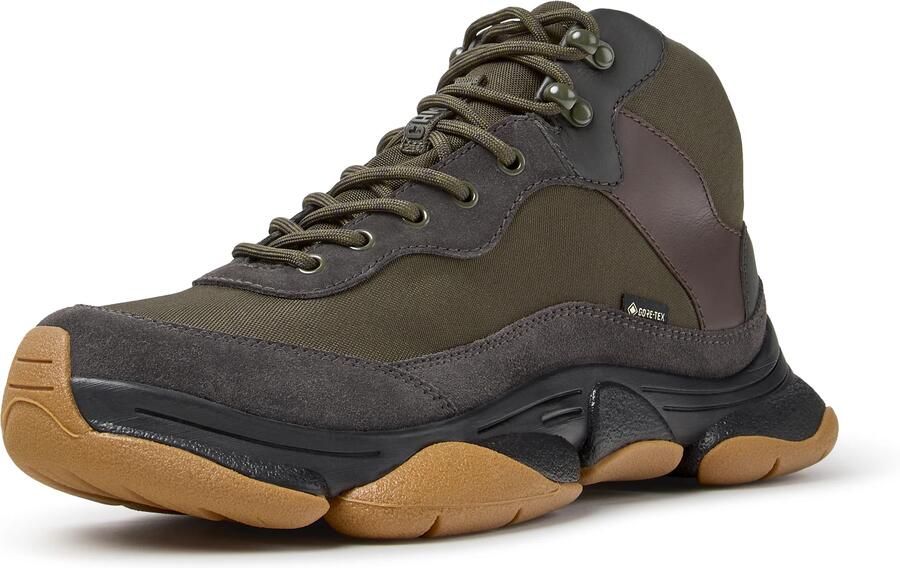 CAMPER Sneakers hoog ' Karst 2 ' bruin grijs groen
