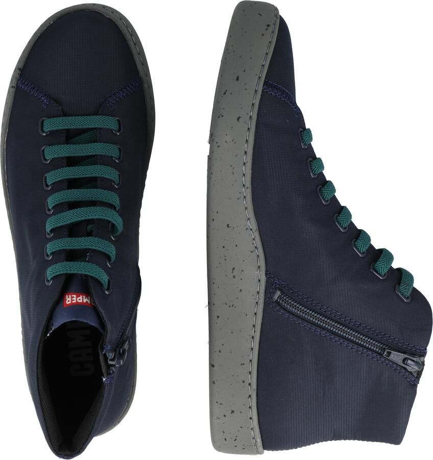 CAMPER Sneakers hoog 'Peu Touring' navy oranje wit