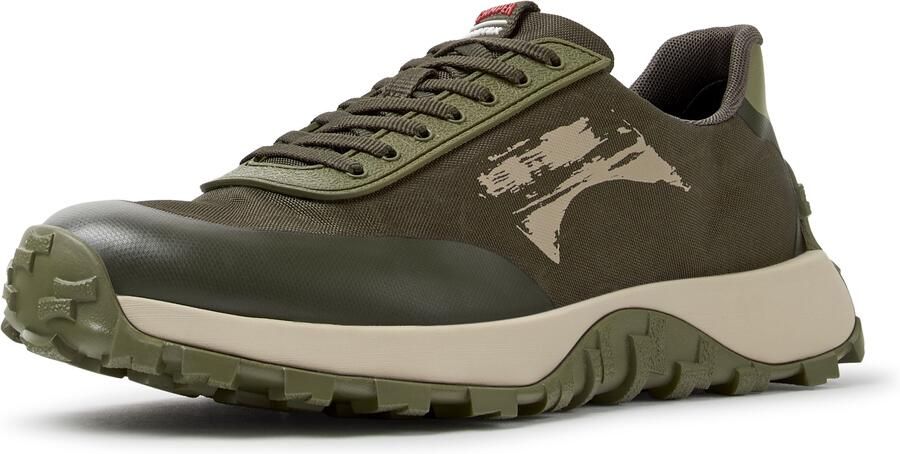 CAMPER Sneakers laag ' Drift Trail ' beige donkergroen bloedrood