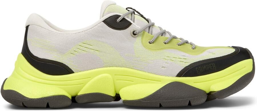 CAMPER Sneakers laag 'Karst 2' beige bruin neongroen - Foto 5