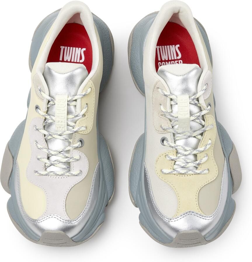 CAMPER Sneakers laag ' Karst 2 ' beige zilver - Foto 2
