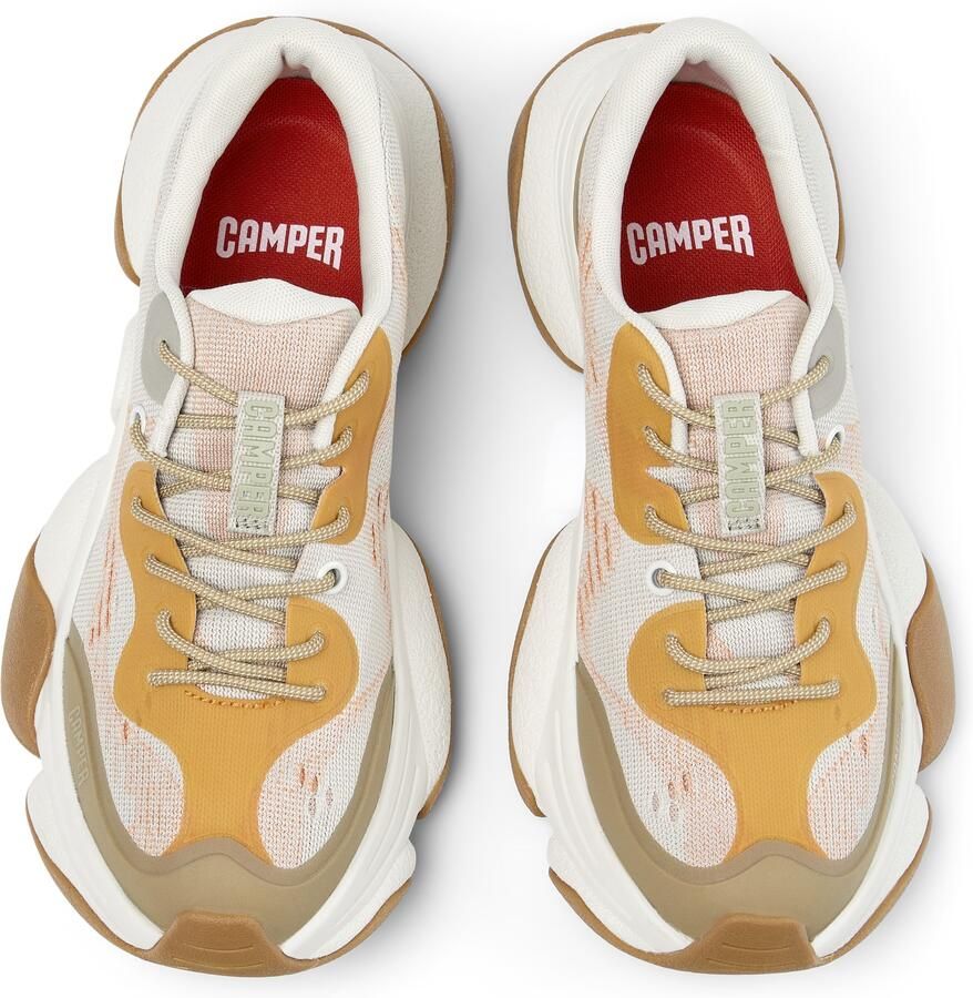 CAMPER Sneakers laag 'Karst 2' goudgeel lichtgrijs kaki oranje - Foto 2