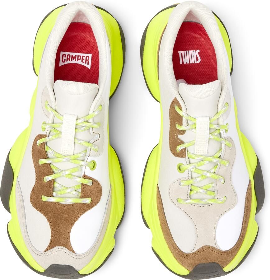 CAMPER Sneakers laag 'Karst 2' lichtgrijs limoen zwart - Foto 2