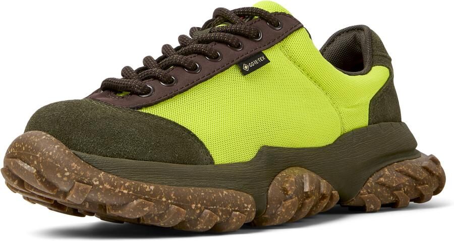 CAMPER Sneakers laag 'Karst Trek' bruin kaki lichtgroen