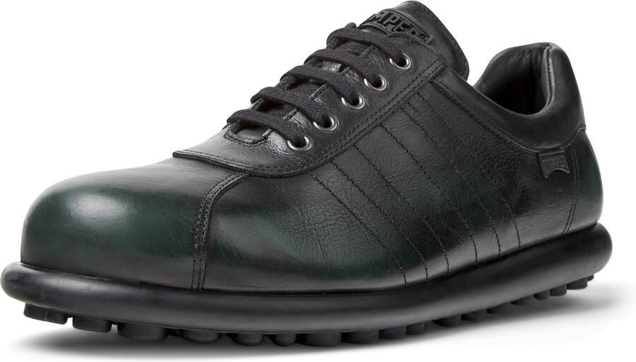 Camper Ariel Leren Sneakers Zwart Ronde Neus